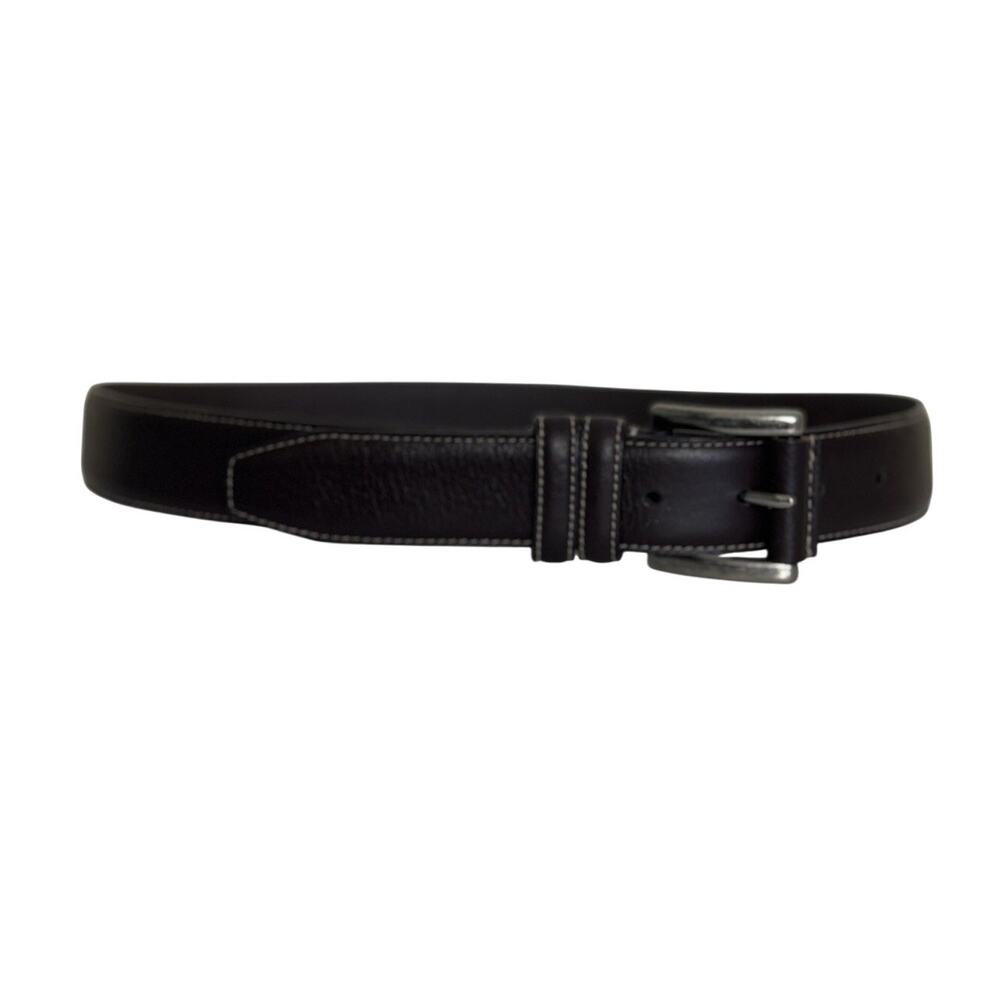 Woolrich Men’s Brown Pebbled Leather Belt Size 36 Office Western Casual
